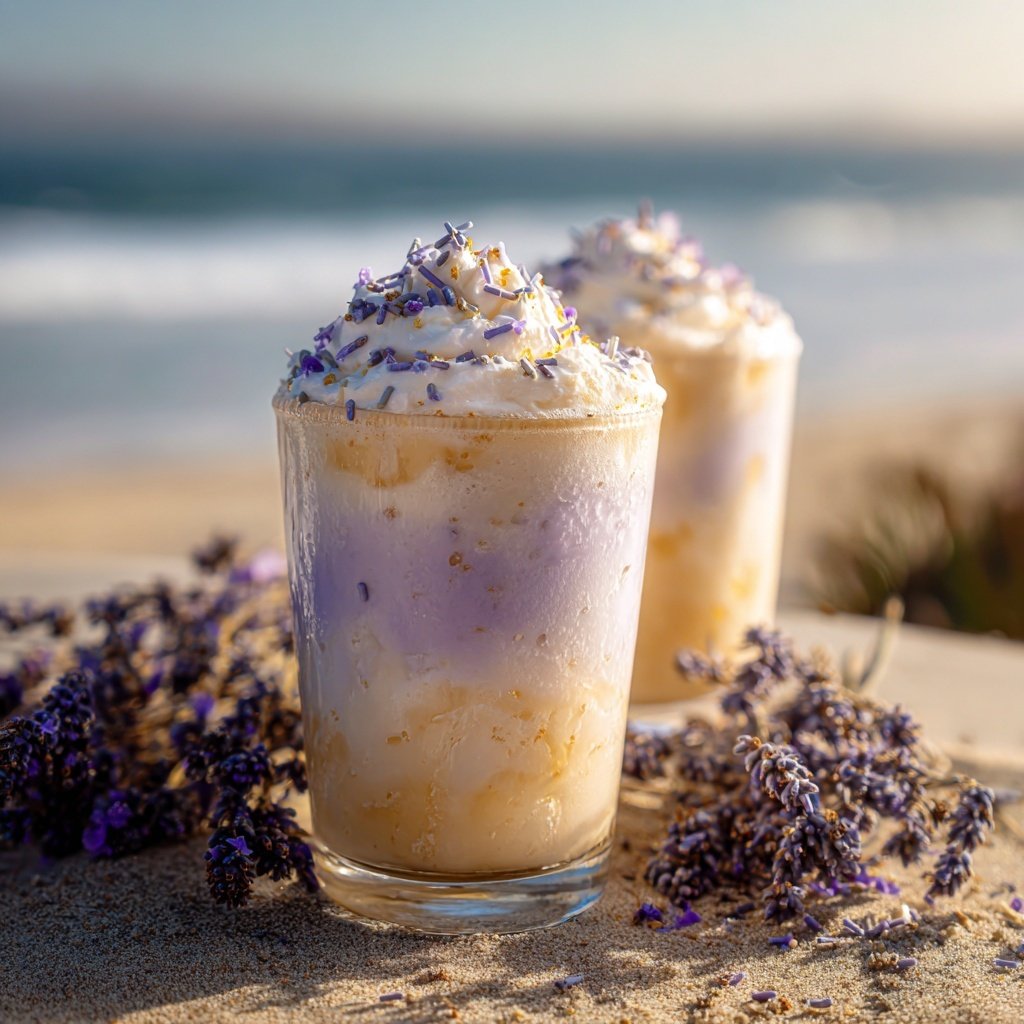 Lavender Infused Vanilla Frappe