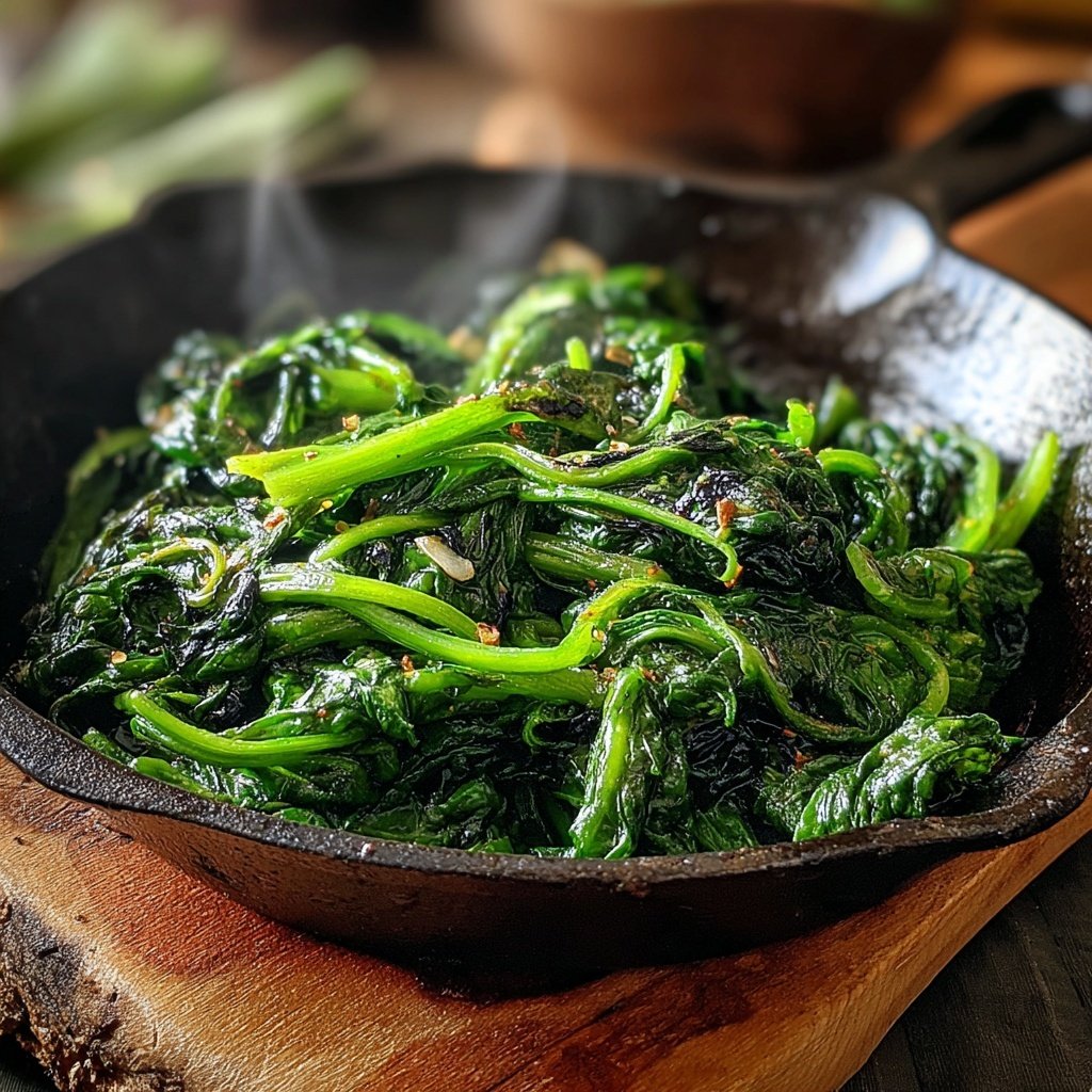 Sautéed Spinach and Garlic