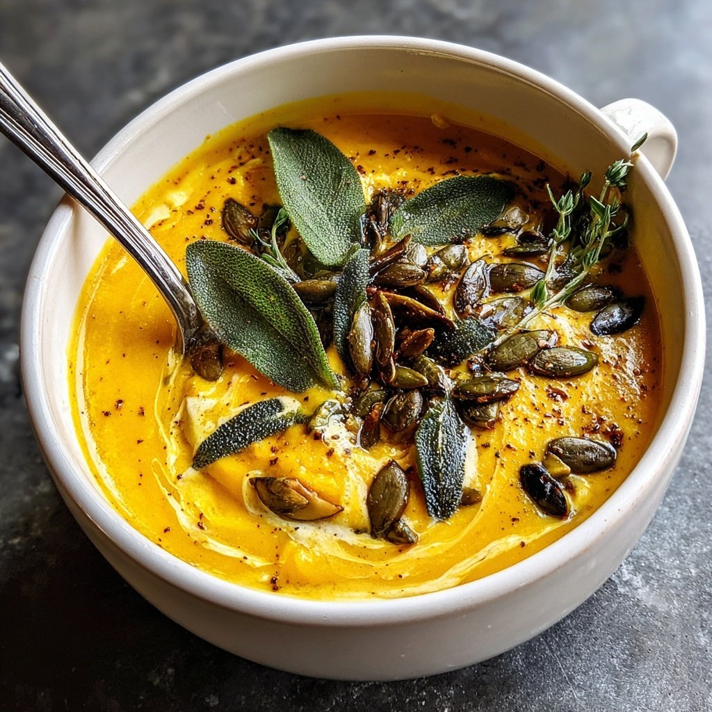 Savory Pumpkin and Sage Soup