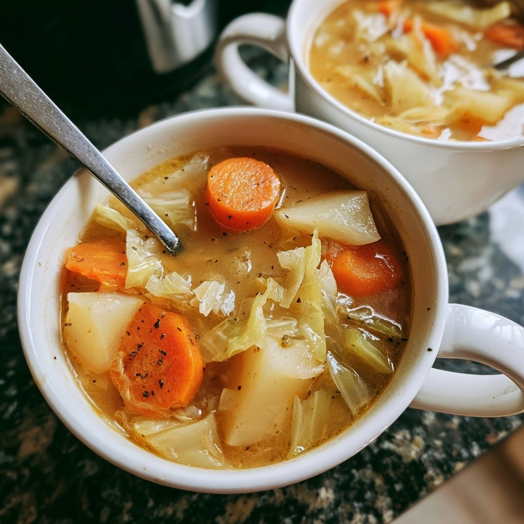 Carrot Potato and Cabbage Soup