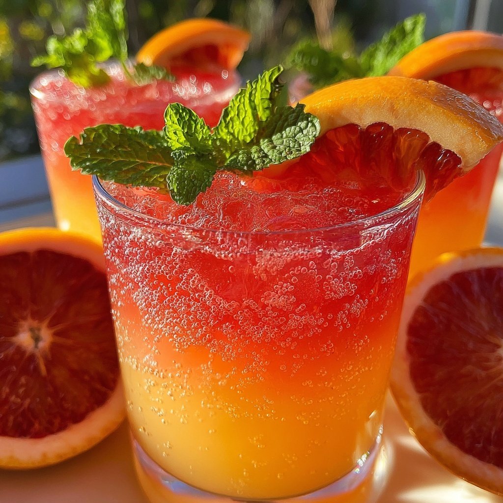 Winter Citrus Sparkler Mocktail