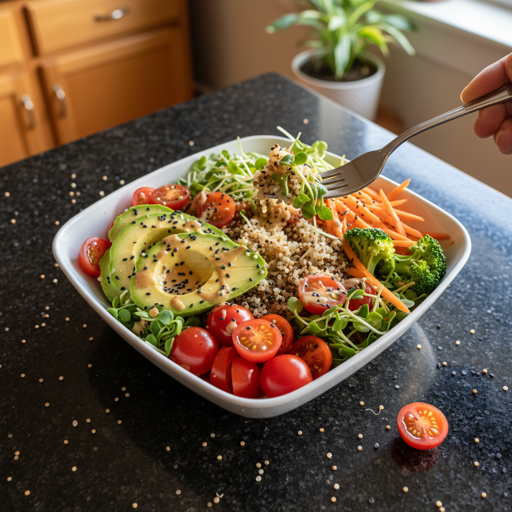 Vibrant Buddha Bowl Lunch