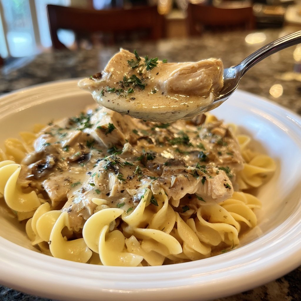 Crock Pot Good Gravy Chicken Noodles