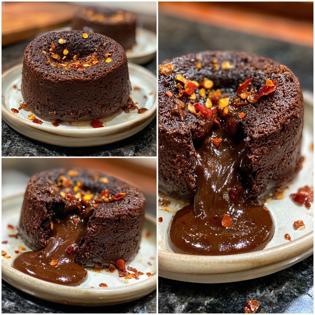 Chili Chocolate Molten Lava Cake