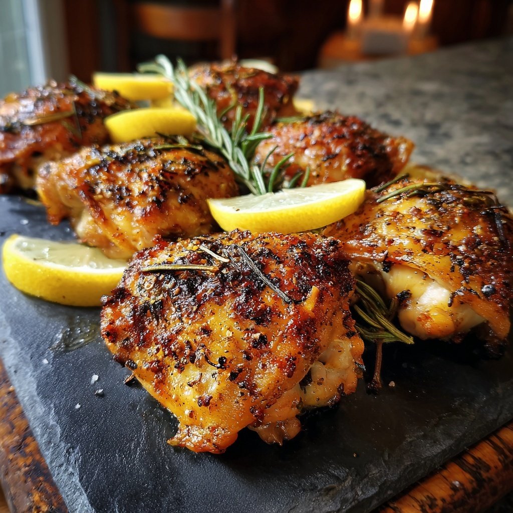 Lemon Rosemary Chicken Thighs