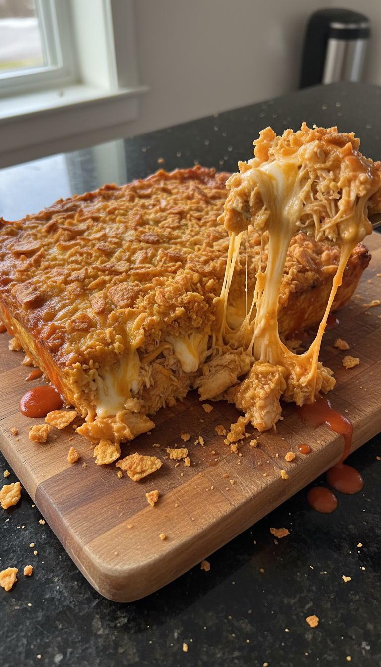 Buffalo Chicken Doritos Bake