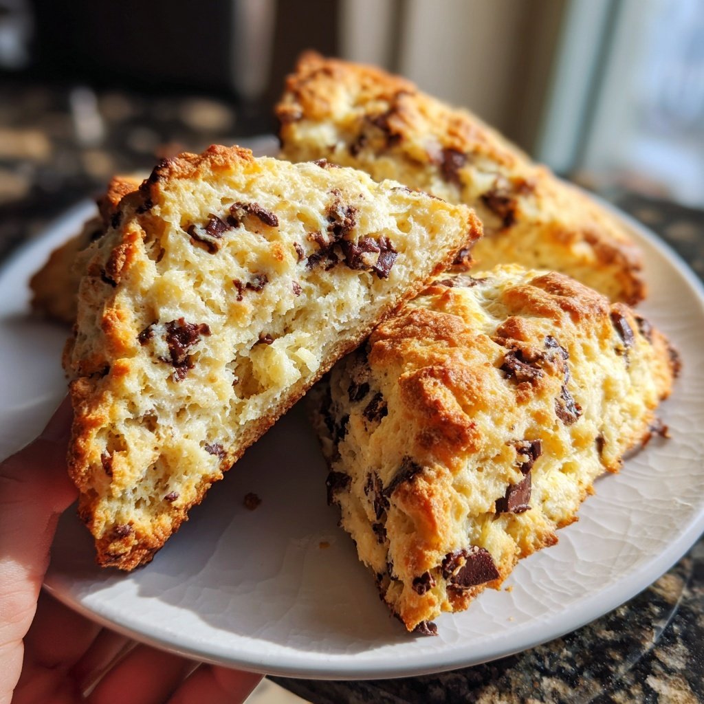 Chocolate Chip Banana Scones