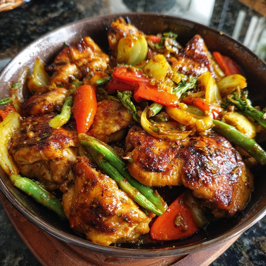 One-Pot Ginger Chicken with Vegetables