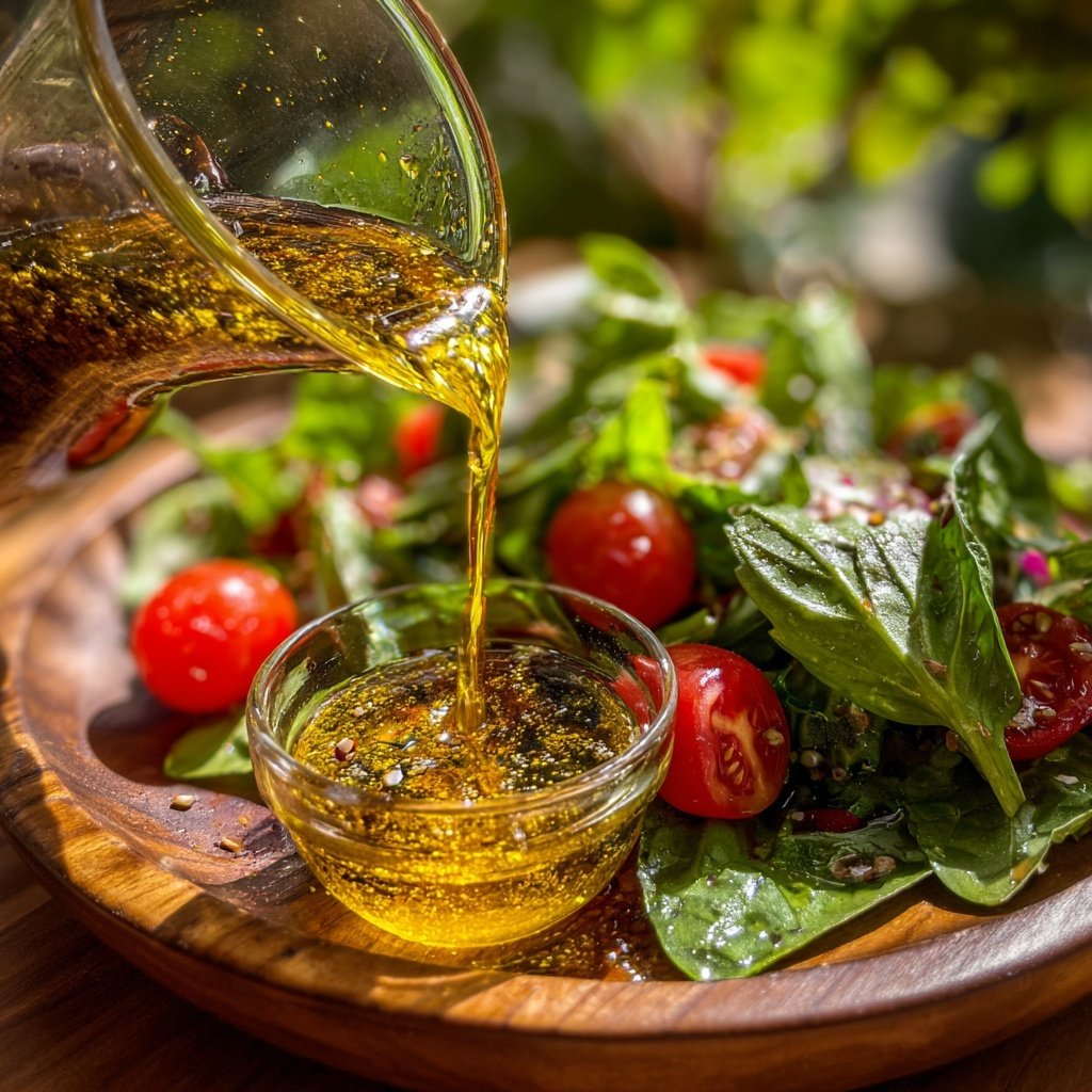 Lemon Basil Olive Oil Vinaigrette