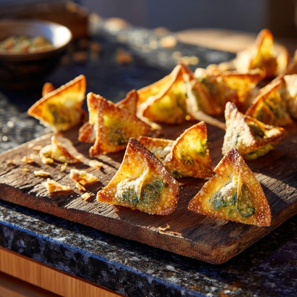 Baked Spicy Avocado Wontons