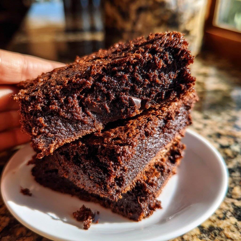 Sourdough Discard Brownies with Vanilla Bean