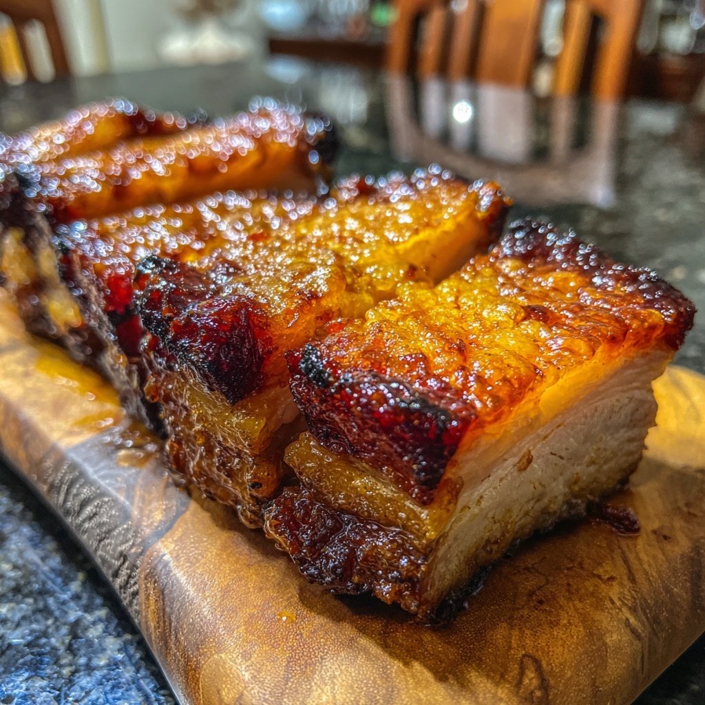 Air Fryer Pork Belly Crispy
