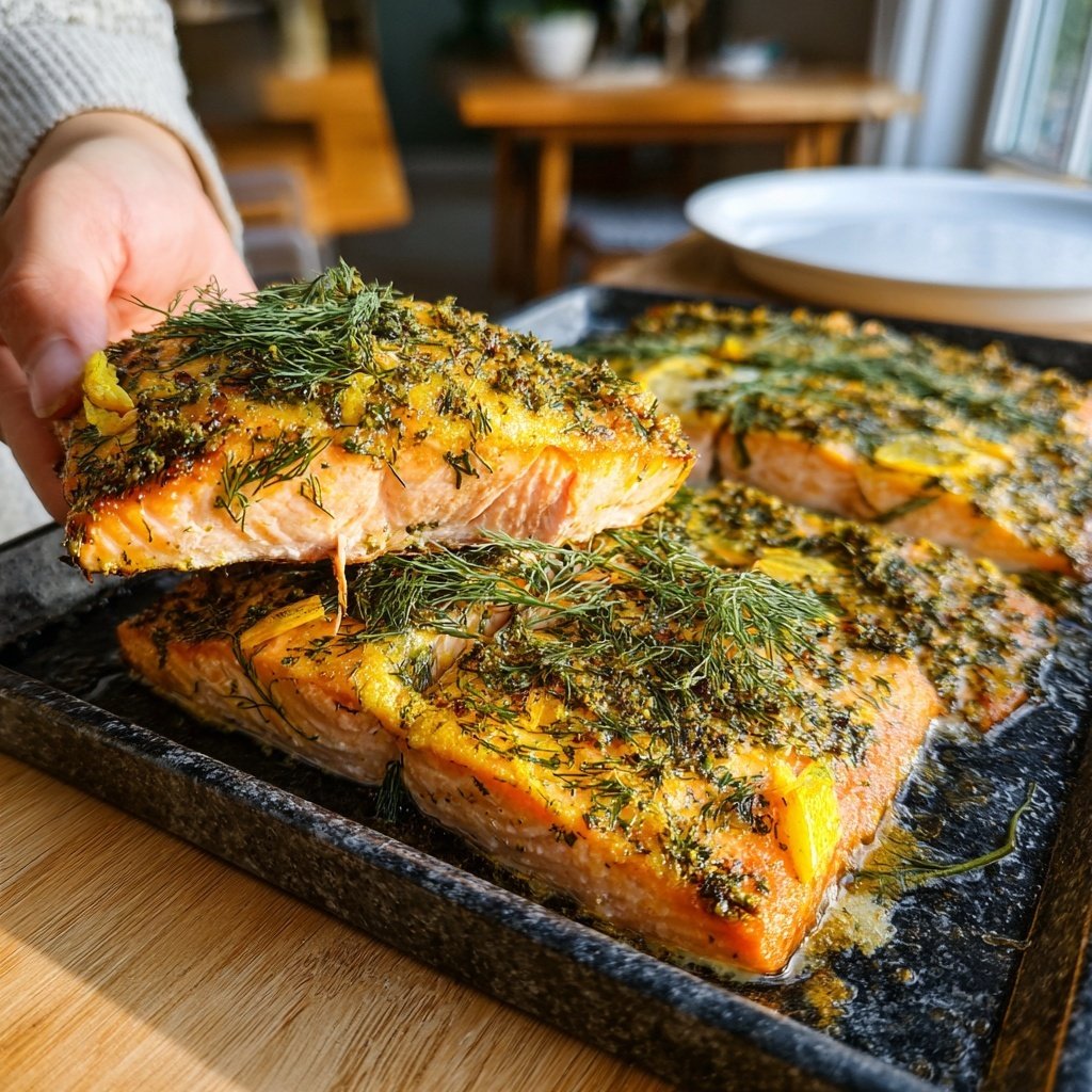 Lemon Dill Salmon Traybake