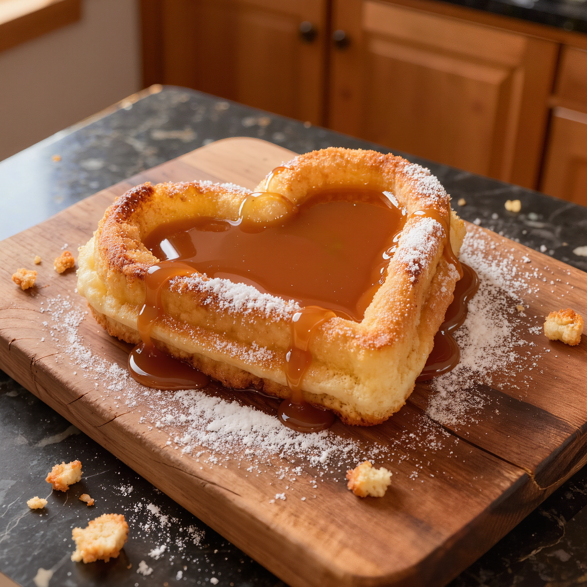Heart-Shaped Apple Fritter