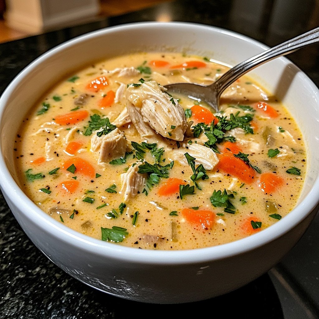 Healthy Chicken Pot Pie Soup