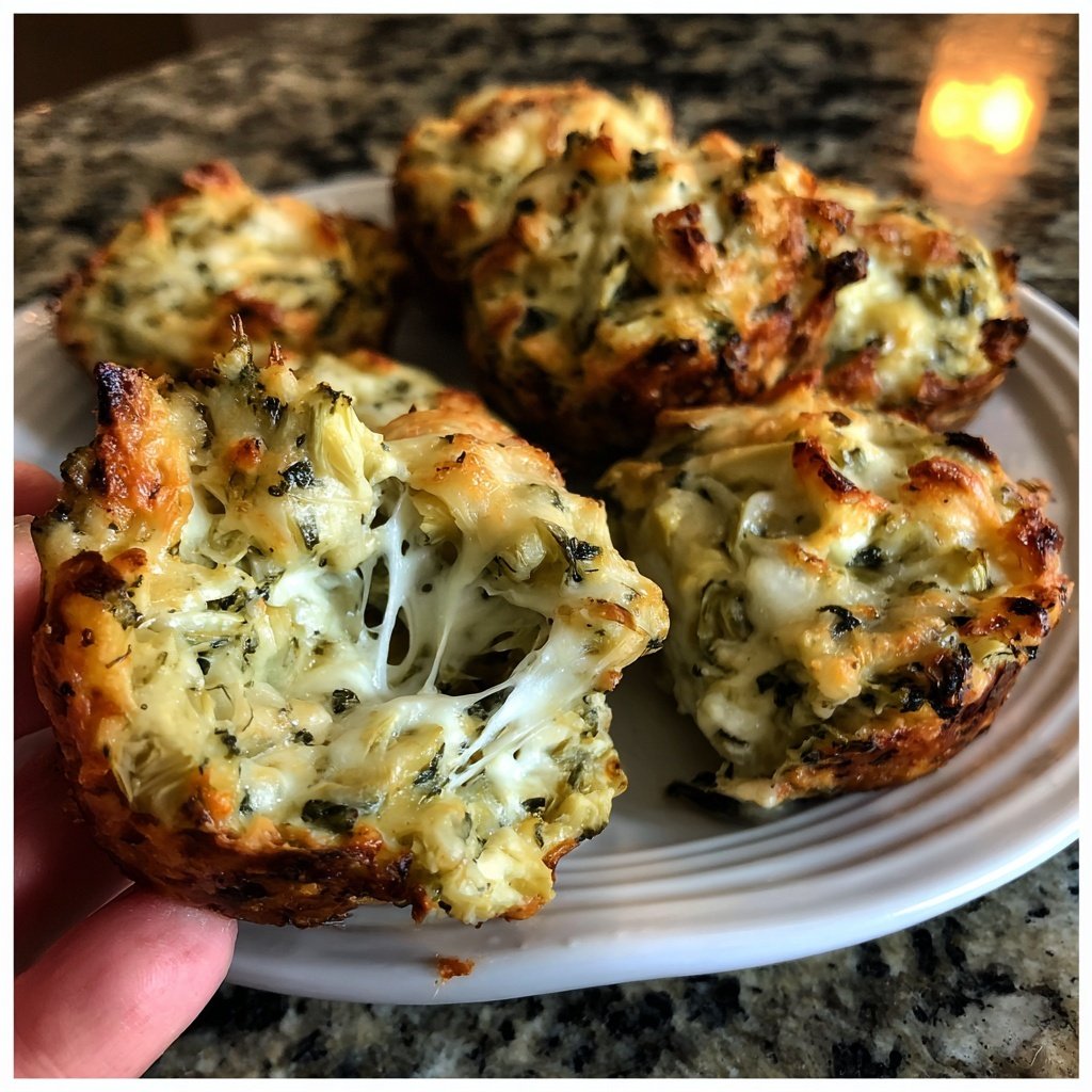 Spinach Artichoke Dip Bites