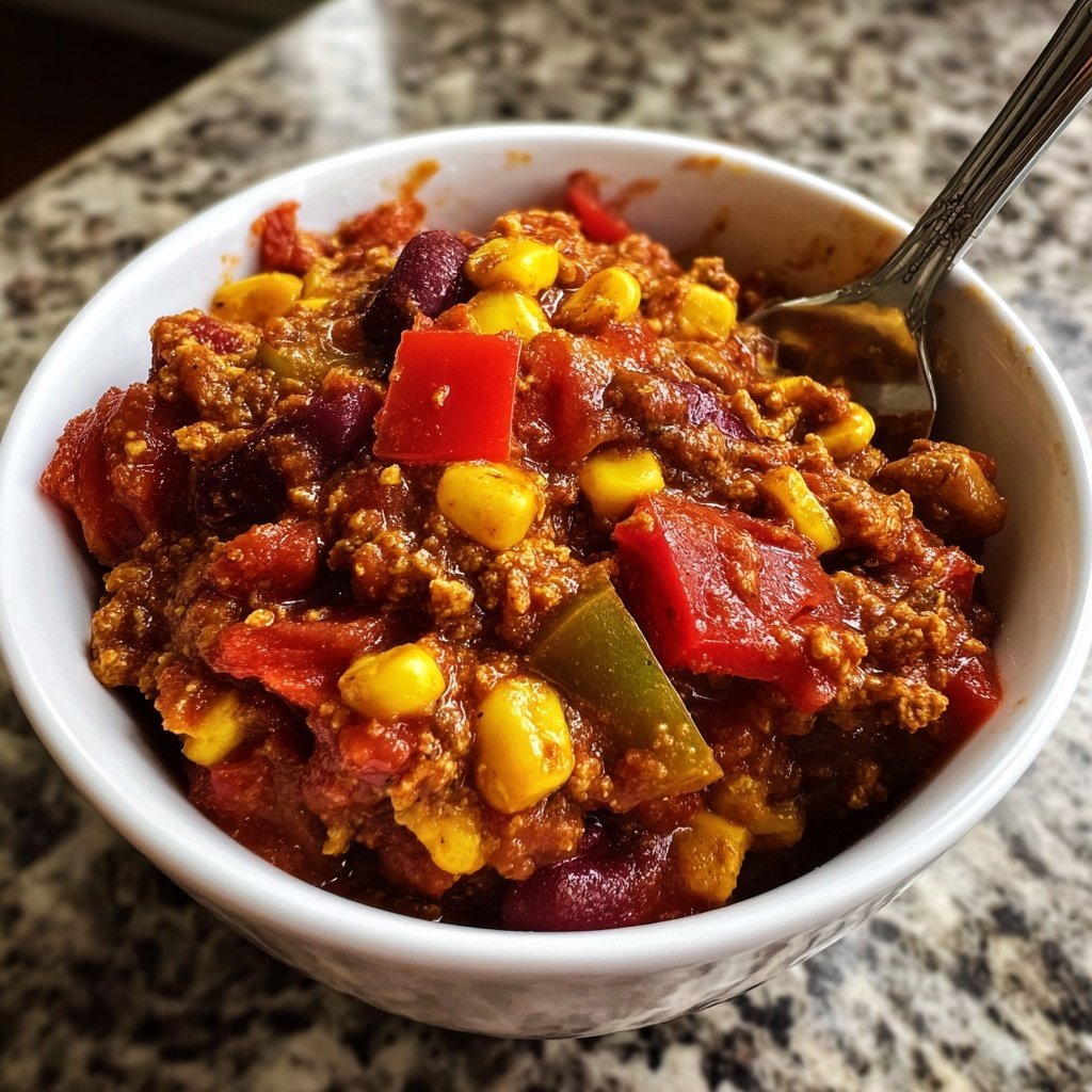 Classic Veggie Chili with Corn