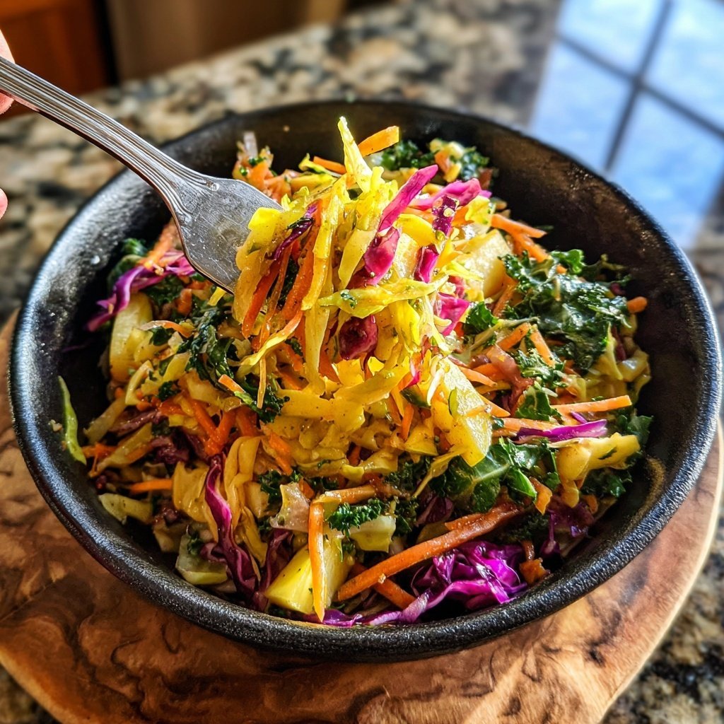 Cabbage Apple Skillet Slaw