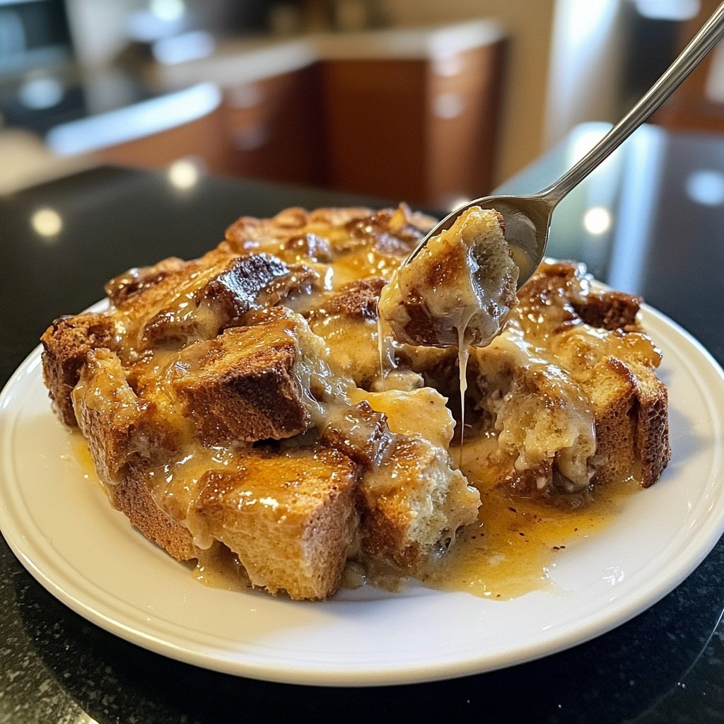 Bread Pudding with Butter Rum Sauce