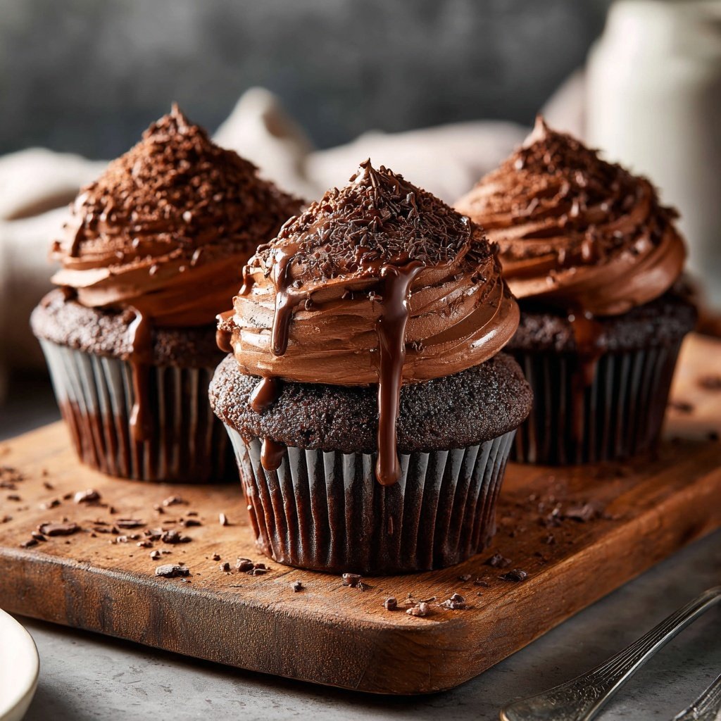 Mocha Fudge Cupcake Heaven