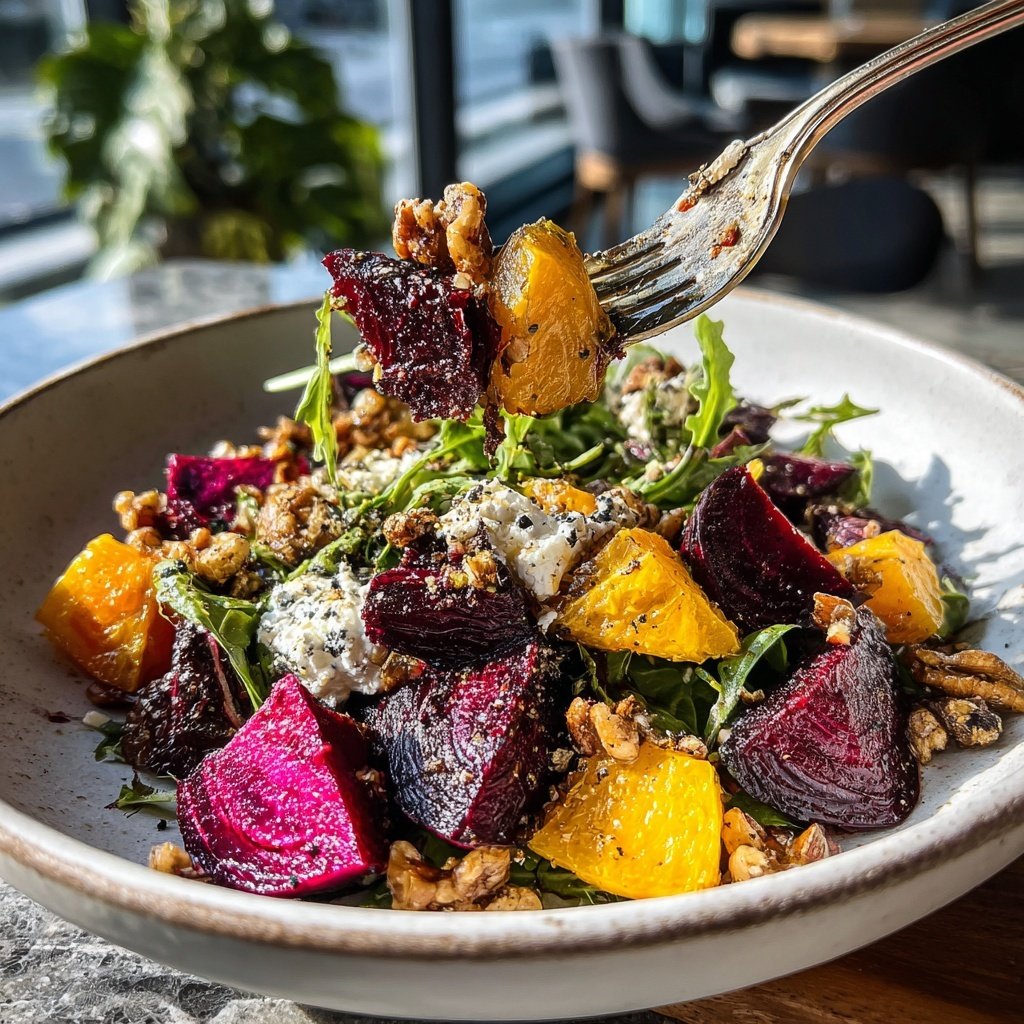 Roasted Beet Goat Cheese Salad