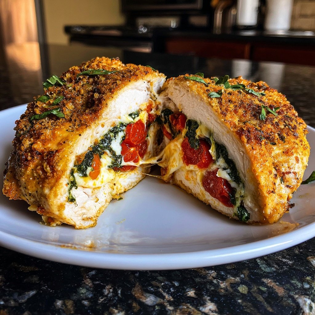 Caprese Stuffed Chicken Breast