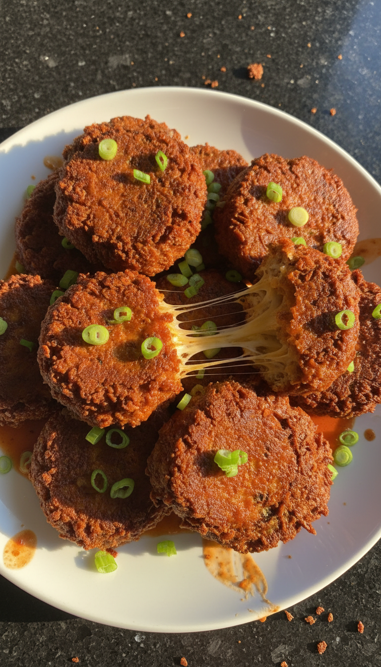 Party-Ready Buffalo Chicken Fritters