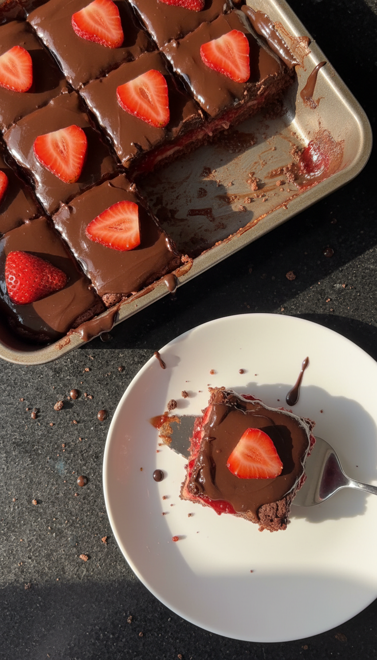 Chocolate Strawberry Pie Bars