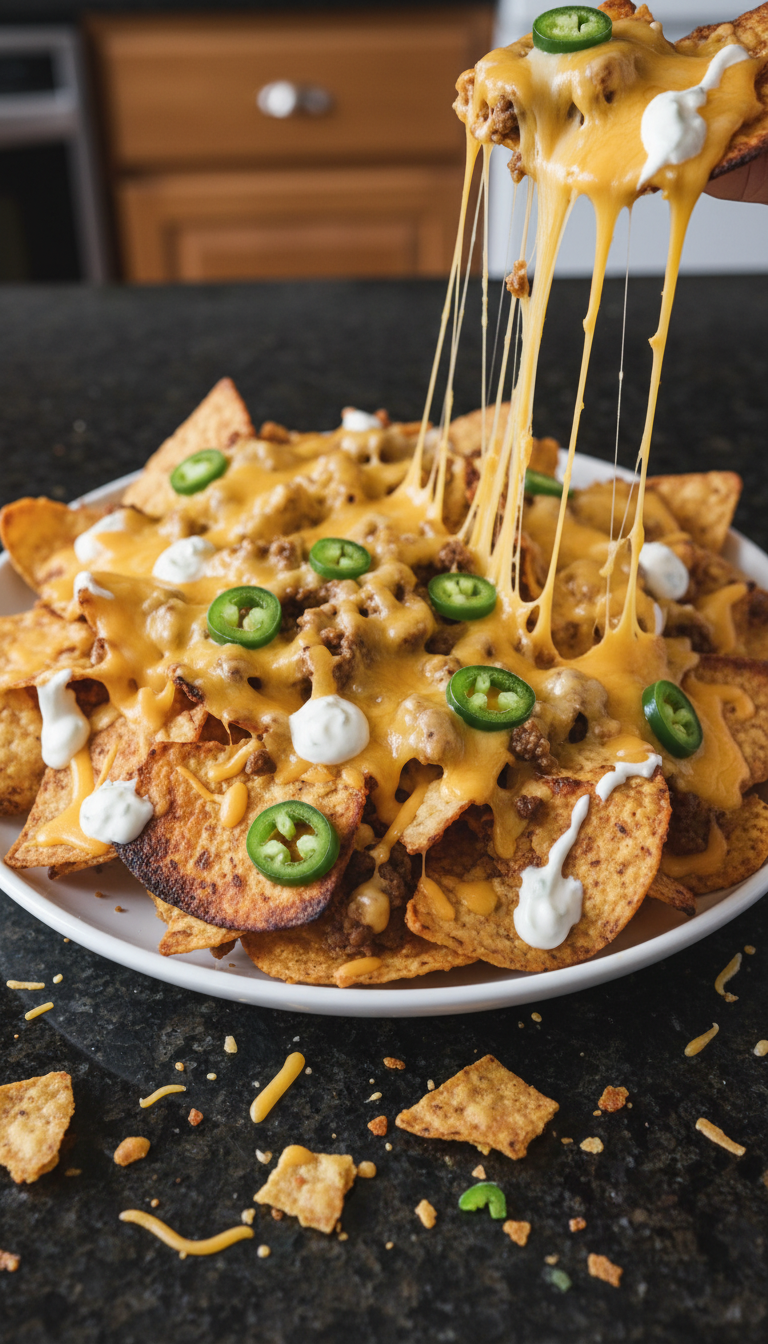 Classic Beef Nachos with Aioli