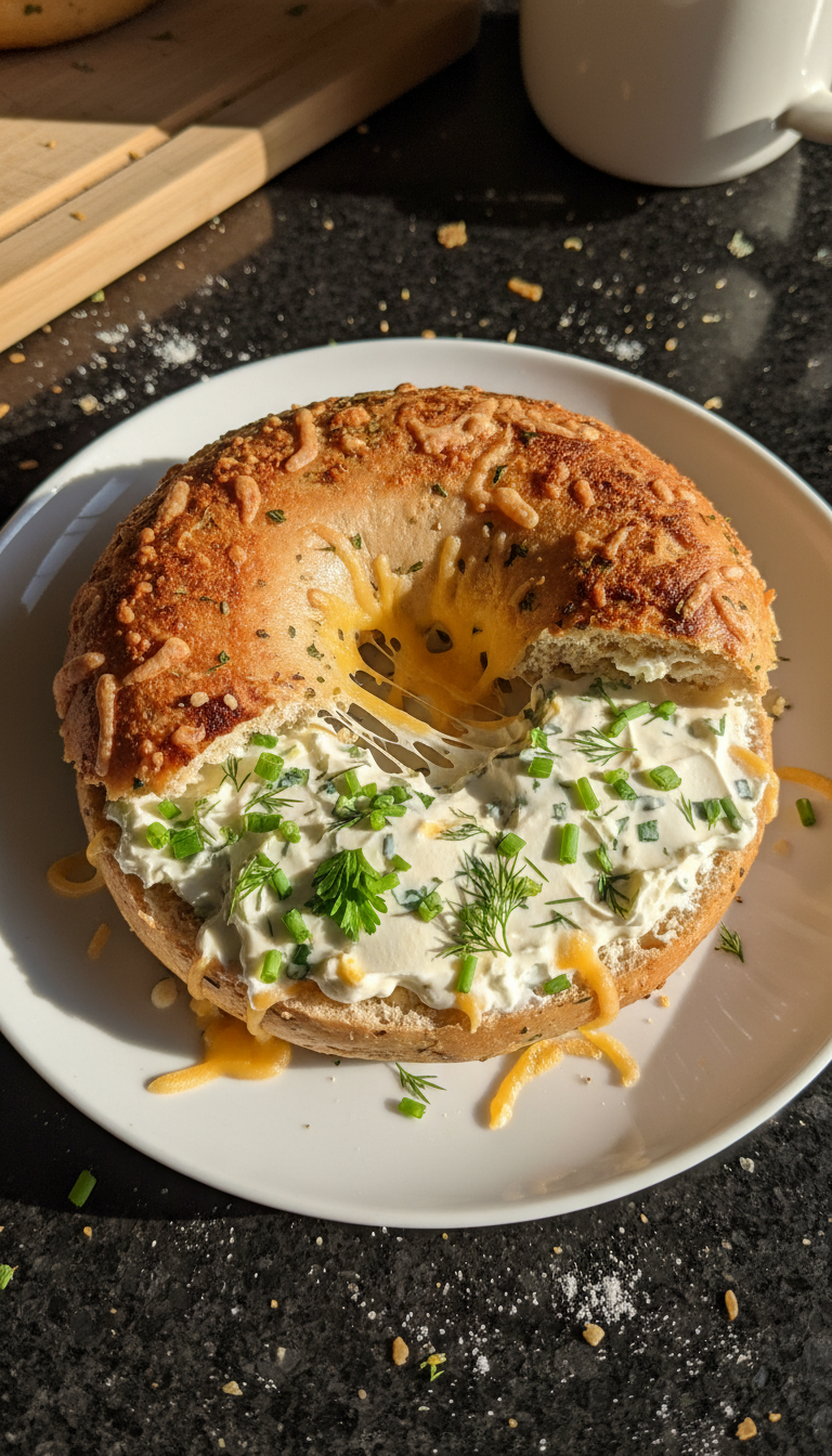 Savory Herb & Cheese Bagel