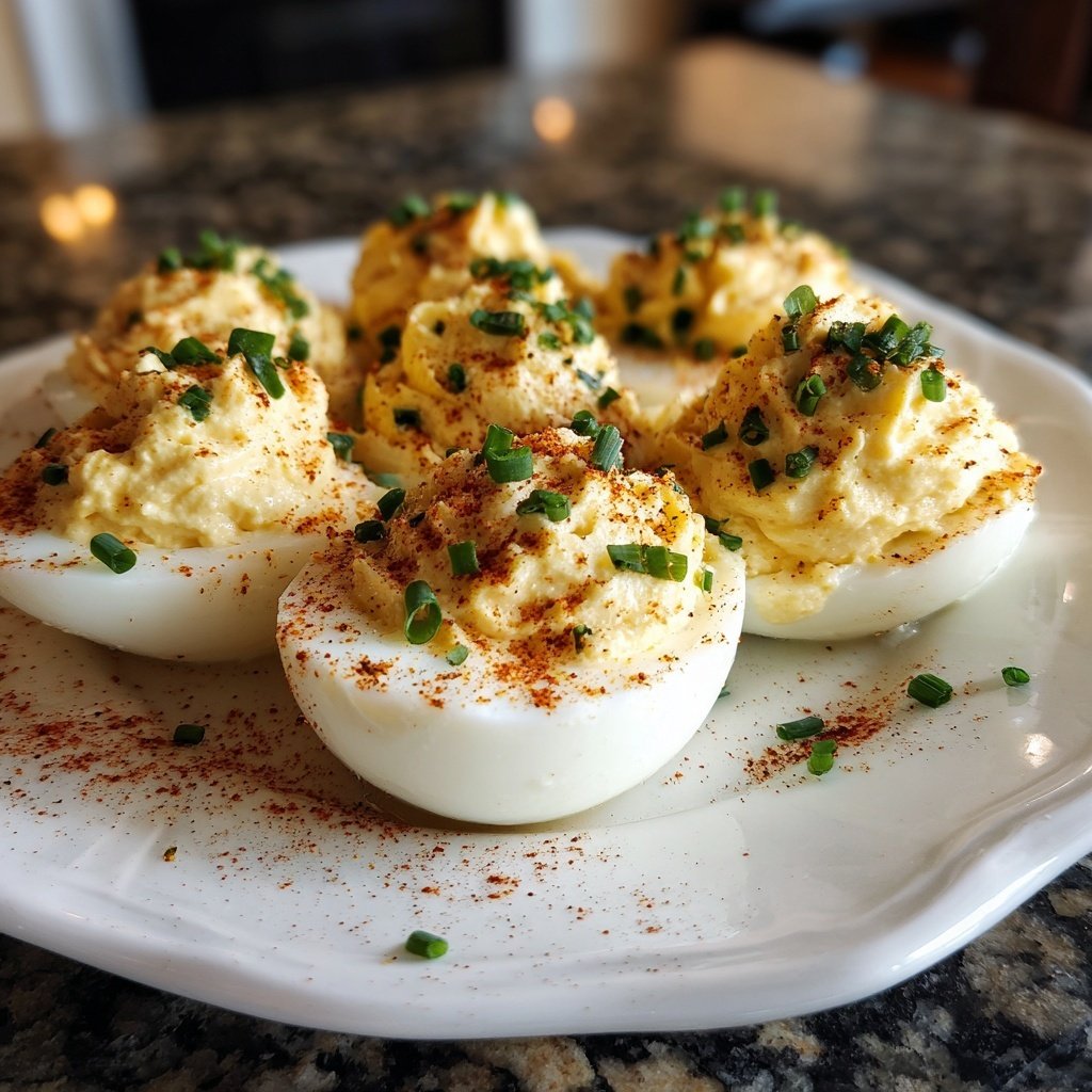 Deviled Eggs Classic Garnish