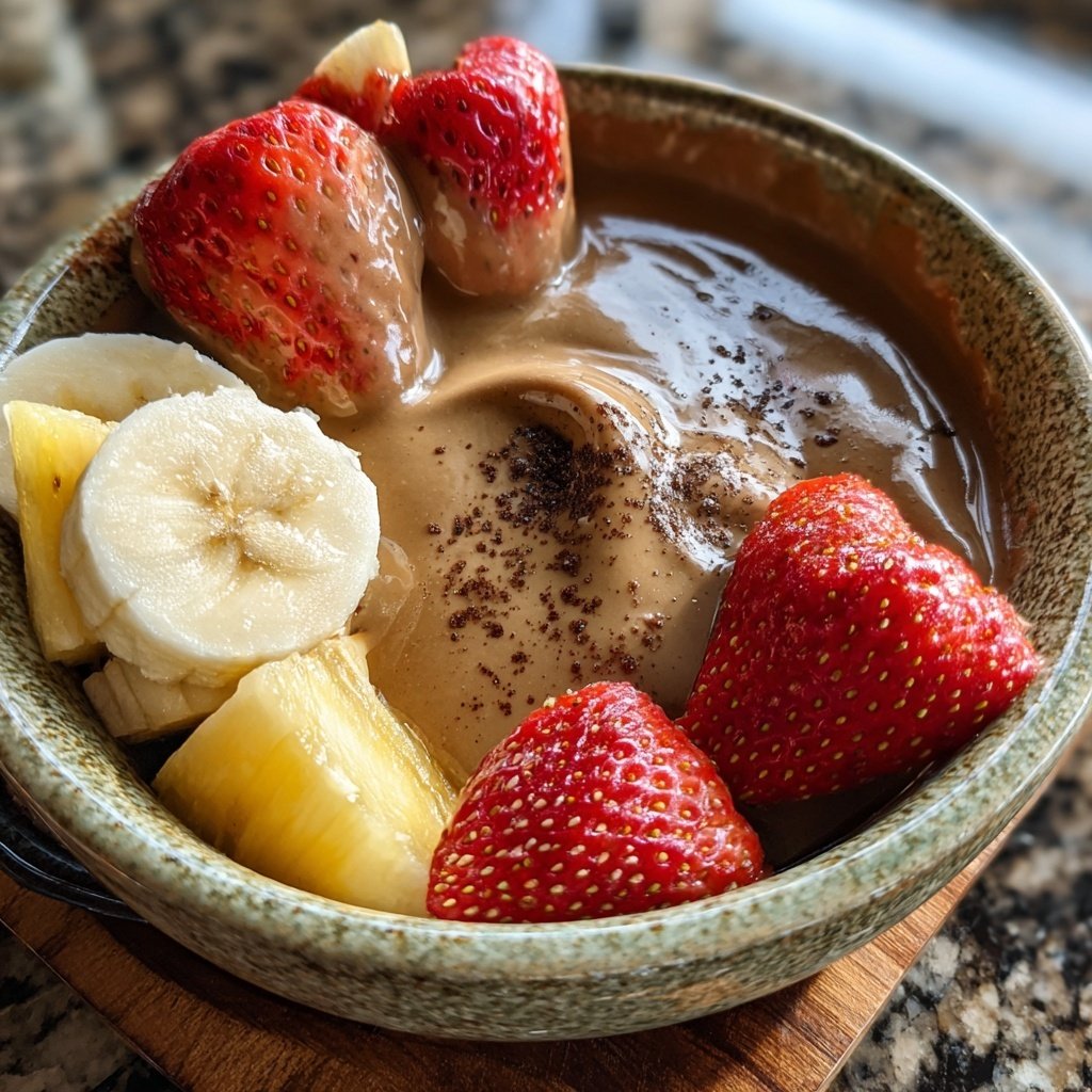 Tropical Fruit Chocolate Fondue